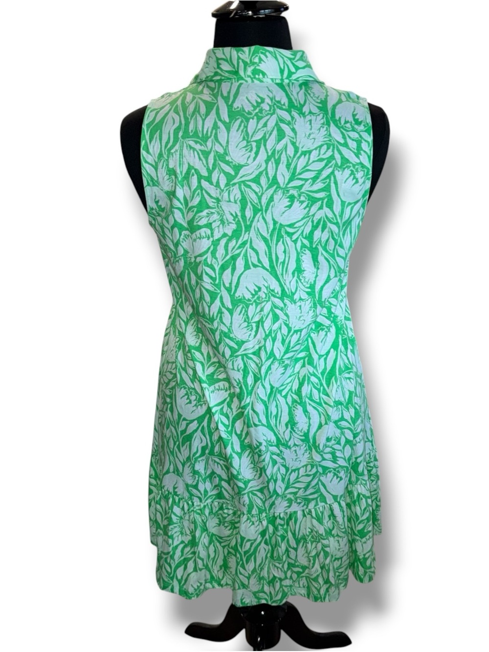 LILLY PULITZER Riegan Dress Fauna Green Tulip to Tango - Large - Picture 3 of 11